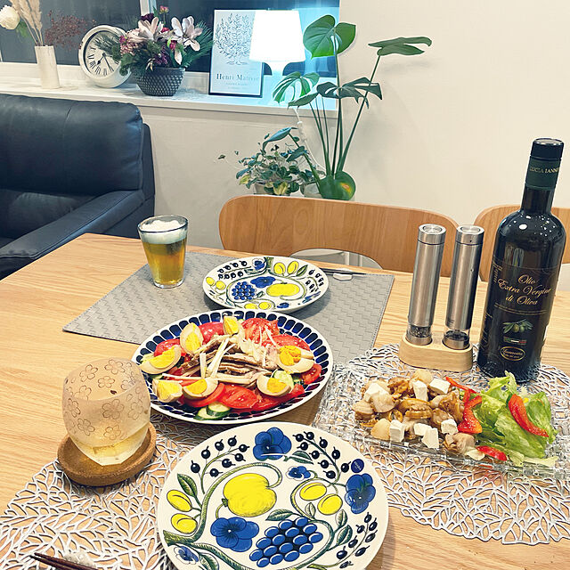 yumiのARABIA-アラビア Arabia トゥオキオ 皿 24cm コバルトブルー Tuokio Plate 中皿 食器 磁器 北欧 プレゼントの家具・インテリア写真