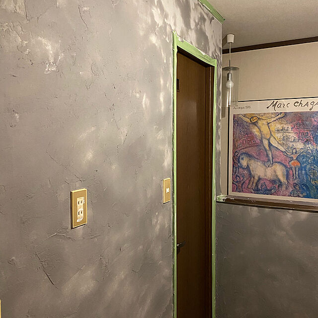 dainaoreiのホートク-簡単！グレーの練り漆喰プレミアム 全４色 ダークグレー 2 20kg (畳10枚分 16.5m2）/PROST 練済み漆喰 日本製 左官 塗り壁 漆喰 ペイントの家具・インテリア写真