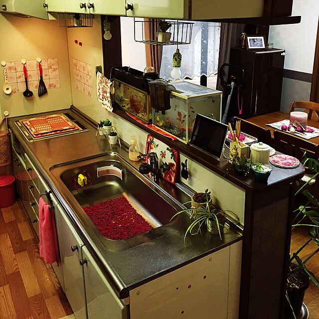 Miyukiの-丸型しゃもじ 小 メラミン 耐熱 盛り付け・煮物調理・取り分けも グリップ感抜群 姫系 薔薇雑貨 花柄 料理 台所用品の家具・インテリア写真