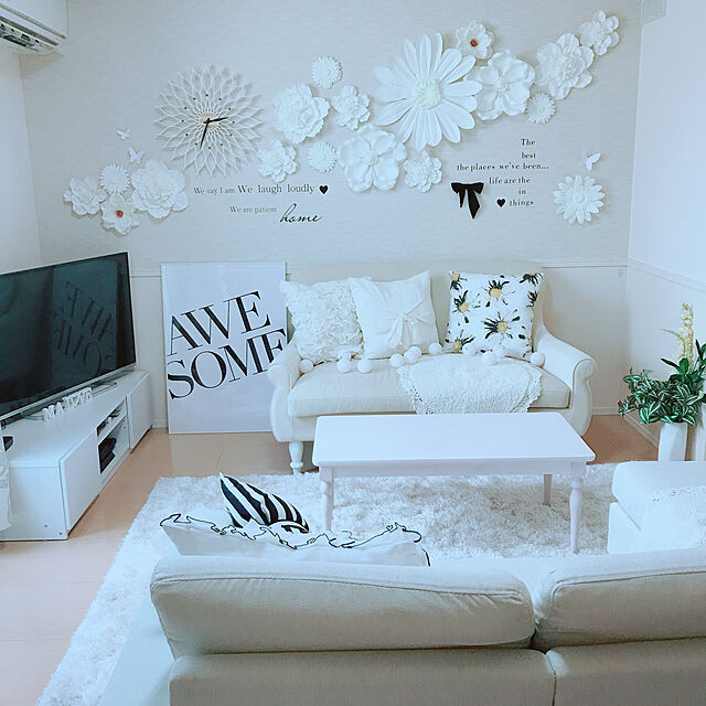 yuyuの-umbra　マリポサ　ウォールデコ【D】ホワイト　蝶　ウォールデコレーション【取寄せ品】の家具・インテリア写真
