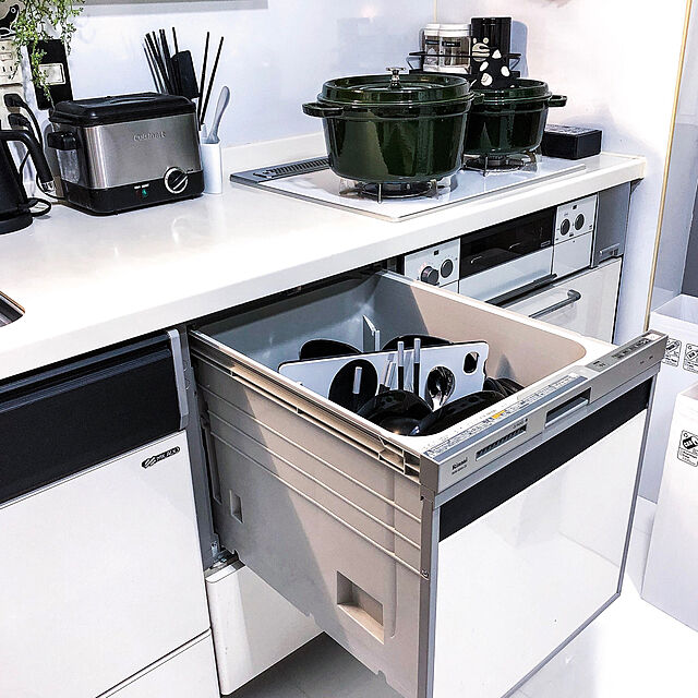 kaerucoのリンナイ-Rinnai RKW-404A-SV シルバー ビルトイン食器洗い乾燥機(スライドオープンタイプ 5人用)の家具・インテリア写真