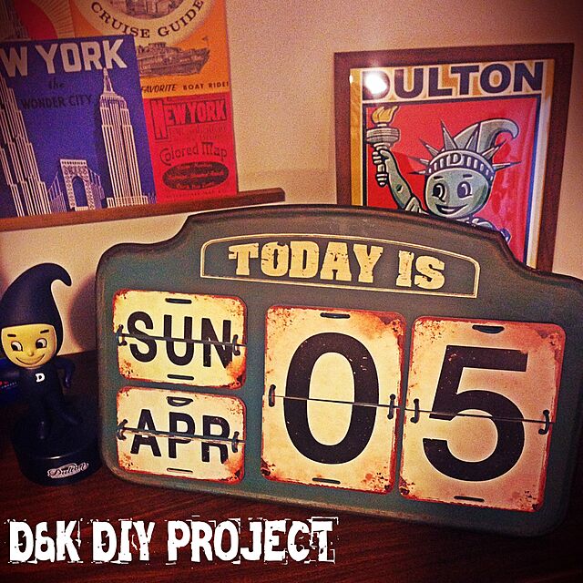 DAISUKE-a.k.a.DSKのダルトン-【DULTON】Iron calendar #S455-179 アイアン・カレンダー　カレンダー　暦　卓上　日めくりカレンダーの家具・インテリア写真