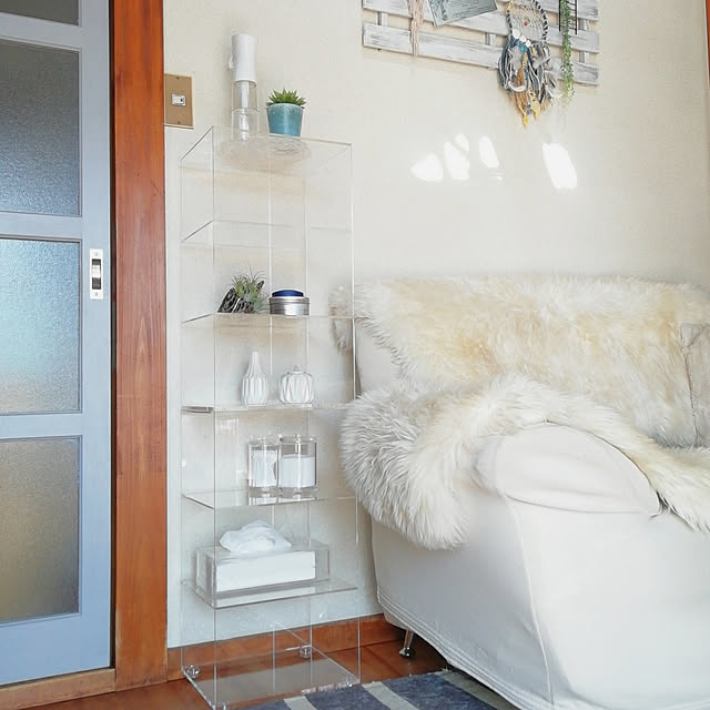 KUROSHIO アクリリック３段ｘ２個組 アクリルラック アクリル収納 透明