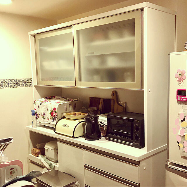 ニトリ 食器棚 キッチンボード リガーレ - キッチン収納