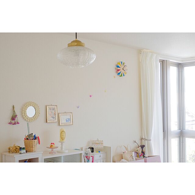 SanaのCUBE-#9904 みかんヒビ クリア CL 透明 ガラスペンダントライトの家具・インテリア写真