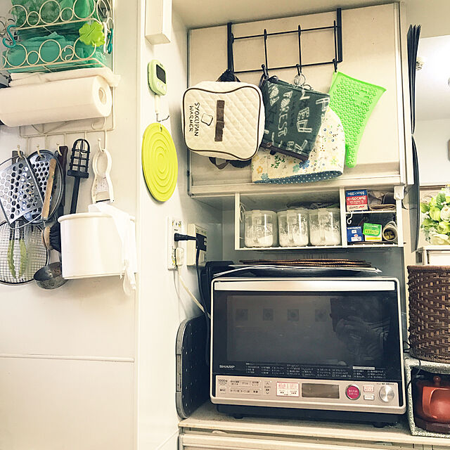mizucchiのアスベル-アスベル シリコン鍋敷き(丸型) 「ポゼ」 グリーンの家具・インテリア写真
