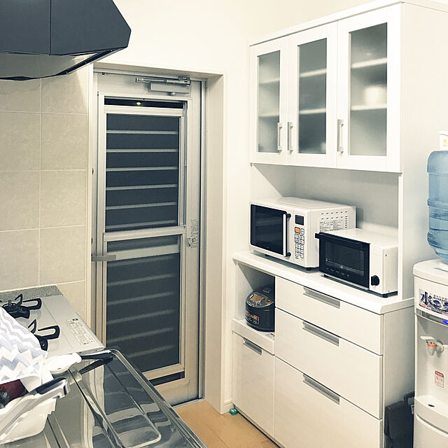 HACHIのニトリ-キッチンボード(ダリア 100KB WH) の家具・インテリア写真