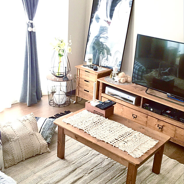 sachiyo0915のニトリ-コットンラグ(クラフトo 130X185) の家具・インテリア写真