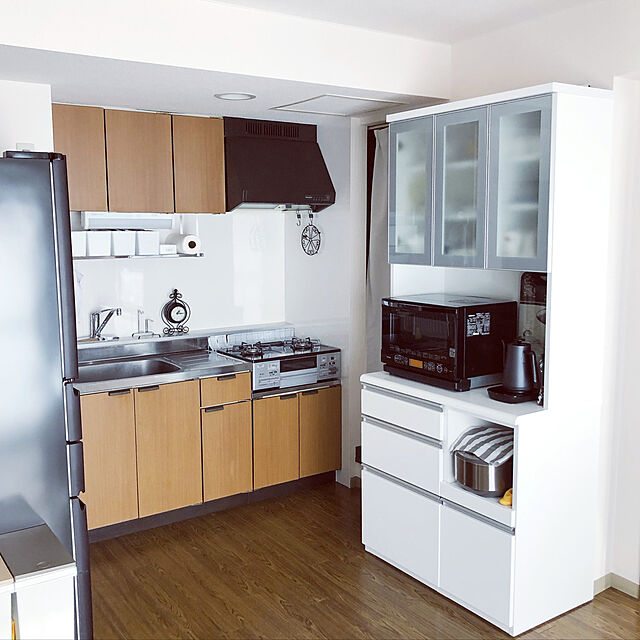 sallyのニトリ-キッチンボード(クロード 90KB WH) の家具・インテリア写真