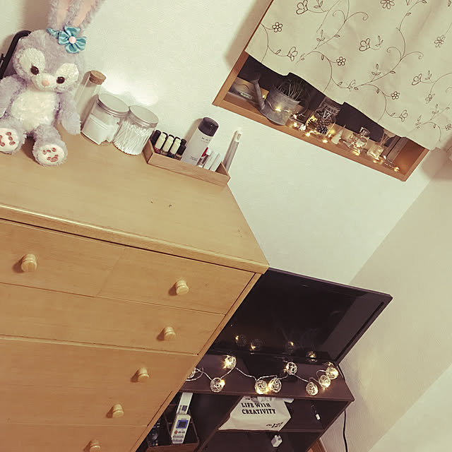 nanaのニトリ-カフェカーテン(フルール2 150X75) の家具・インテリア写真