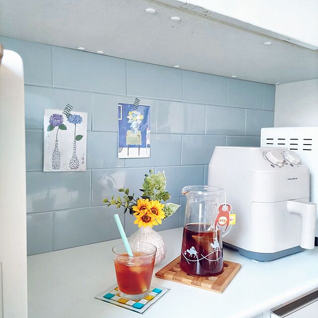 Haの-Yoko Matsumoto　マツモトヨーコ　ポストカード　2本の紫陽花の家具・インテリア写真