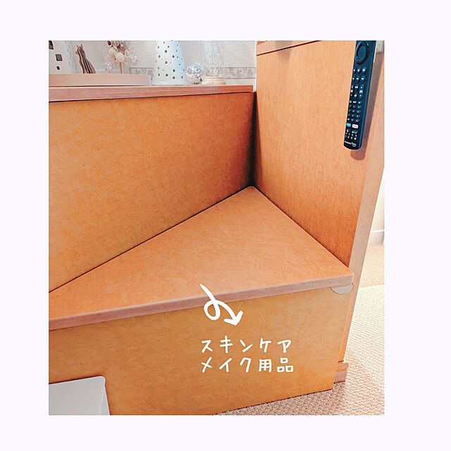 megurinのlike-it-ライクイット (like-it) 収納ケース 持ち運びができる メイクボックス 鏡付き 幅21x奥11x高23cm グレー 日本製 コンパクト ギフトの家具・インテリア写真