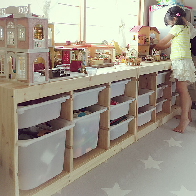 Michiのイケア-[IKEA/イケア/通販]TROFAST トロファスト 収納ボックス, ホワイト【北欧デザインの見せるおもちゃ箱。子供部屋に最適なおしゃれ収納ラック】[C](d)(00141670)の家具・インテリア写真