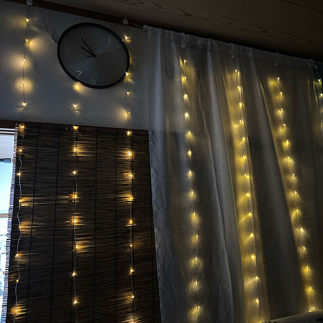 ayaの-イルミネーション LEDライト カーテンライト 室内用 LED300球 3m USB式 全2色 リモコン 防水 タイマー 部屋 led 電飾 インテリア バレンタイン/クリスマス/ツリー/パーティー 飾り led-cl300-xの家具・インテリア写真
