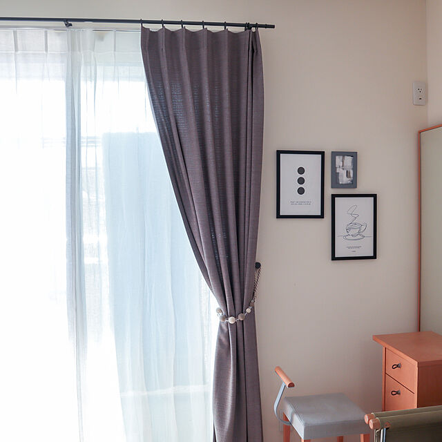 yuzu_gingerの-TOSO/トーソー製 カーテンレール/モノ16/ネクスティダブル正面付け サイズオーダー/121〜209cmの家具・インテリア写真