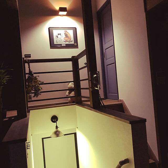 snoopyの-ブラケットランプ アイアンブラケットランプ スチール製黒色仕上げフレーム E26サイズの家具・インテリア写真