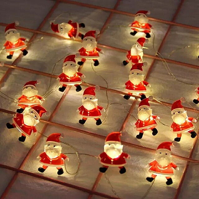 aiojapanの-照明 2m LEDライト サンタクロースor雪だるまorトナカイor雪の結晶 イルミネーション おしゃれライト 電飾 飾り付け クリスマス イルミネーション 電池式の家具・インテリア写真