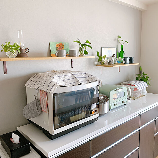 Omachanのニトリ-キッチンカウンター(キュリー2 80CT DBR) の家具・インテリア写真