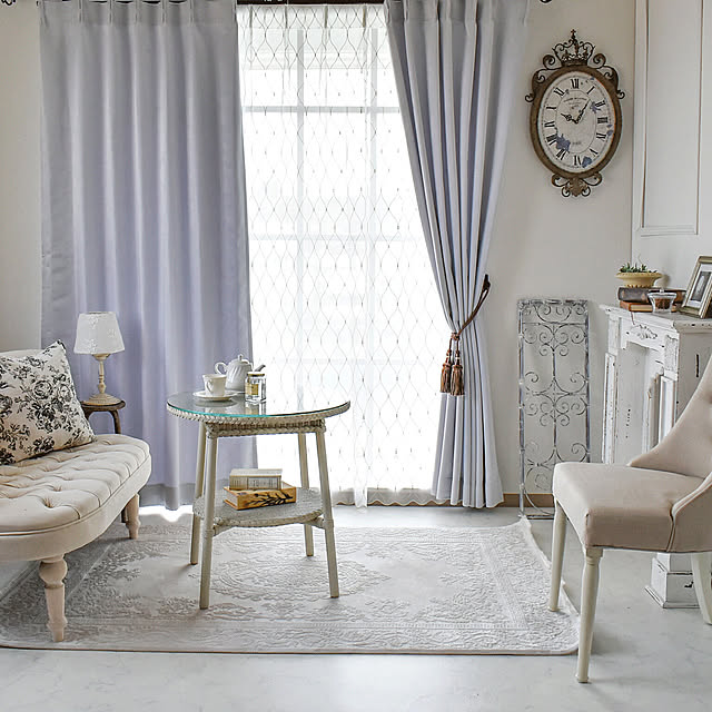 2倍ヒダ おしゃれ 春 北欧 花柄 高級オーダーカーテン ヨーロピアン