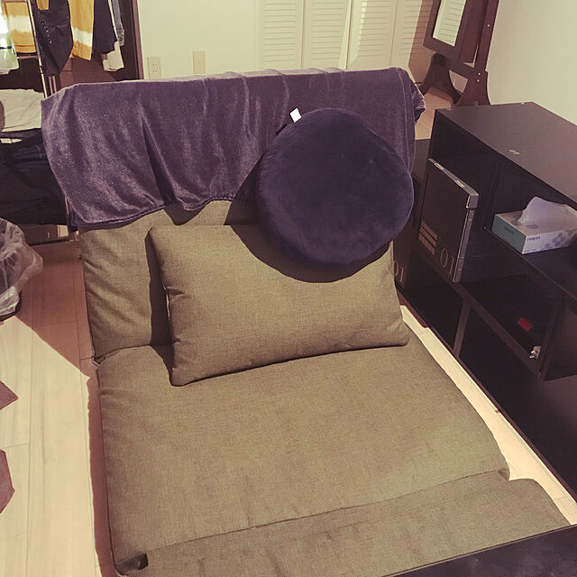 yusukeの-ソファー ソファ 1人掛け ハイバック フロアソファ おしゃれ ソファベッド リクライニング 座椅子 ロウヤ LOWYA (hb)の家具・インテリア写真