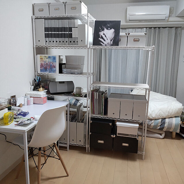 n_homeのアイリスオーヤマ-カラーメタルラック ハイタイプ 幅75cm CMM-75185 の家具・インテリア写真