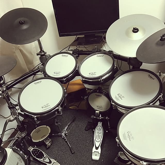 美品 Roland CY-13R ライド シンバル マウント ① ローランド