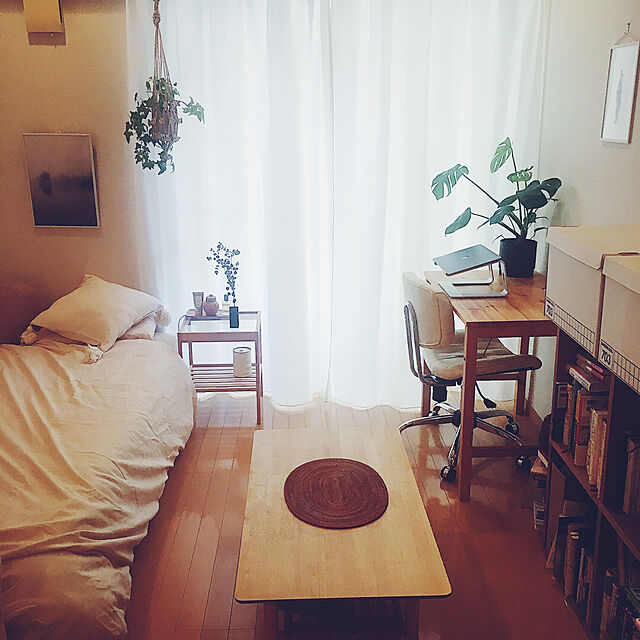 rinaのニトリ-掛け布団カバー シングル(NコットンリネンW BE S) の家具・インテリア写真