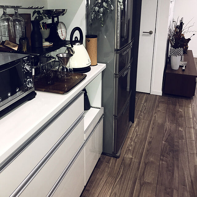 ameのニトリ-キッチンボード(マインドモイス160 WH) の家具・インテリア写真