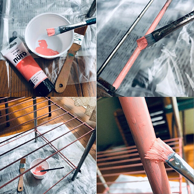 soramameのカンペハピオ-カンペハピオ ヌーロ さくら色 70ml nuro 水性塗料 塗料 ホビー用塗料 つやあり 屋内 屋外 木部 鉄部 DIY ピンクの家具・インテリア写真