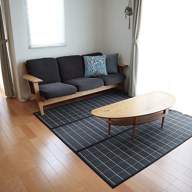 yunohaのニトリ-タケラグ(トモi GY 180X180) の家具・インテリア写真