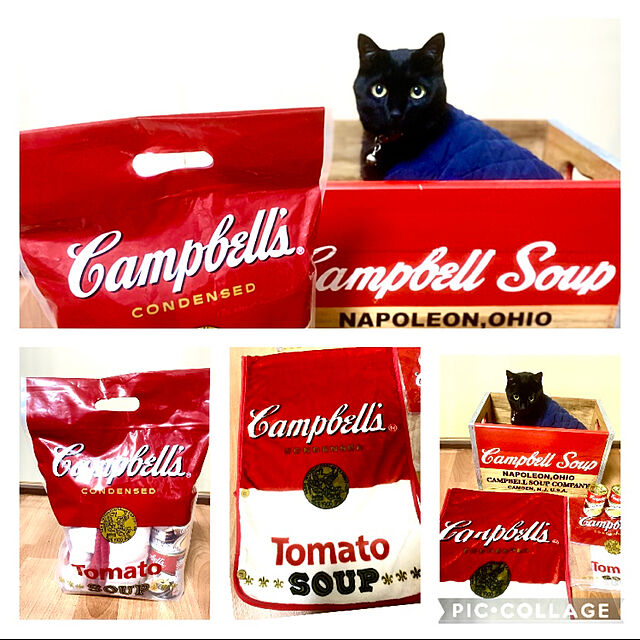 you-goのノーブランド品-キャンベル ネックピロー ブランケット：トマトスープ カルディ Campbells Tomato SOUPの家具・インテリア写真