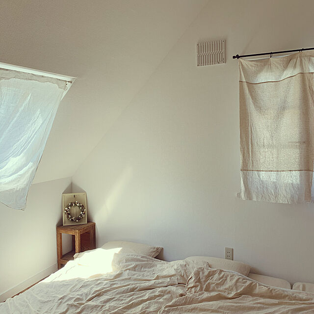 chanaのニトリ-マルチすっぽりシーツ シングル(NコットンリネンW BE S) の家具・インテリア写真