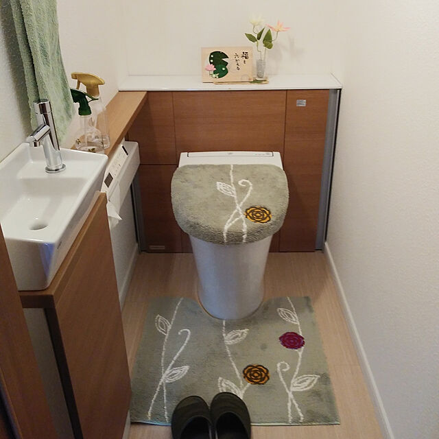 rieのオカ-オカエトフ　トイレマット　約57×62cm　ベージュの家具・インテリア写真