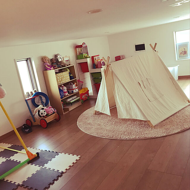 Mutsumiのニトリ-カラーボックスカラボ ワイド３段(NA) の家具・インテリア写真