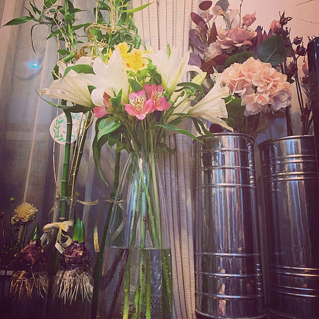noinoi99の-花筒　7型　S／3　シルバー/170-2207-1【01】【取寄】 花器、リース 花器・花瓶 花桶/花筒/バケツの家具・インテリア写真