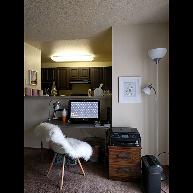 blinkie_003のRealspace-Realspace (TM) Brocade鉛筆カップ、ホワイトの家具・インテリア写真