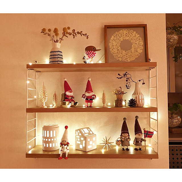 nyancoの-NORDIKA nisse ノルディカ ニッセ 人形 そりに乗ったサンタ サンタ サンタクロース クリスマス オブジェ 飾り 木製 北欧 雑貨 置物 プレゼント ギフトの家具・インテリア写真