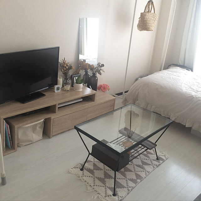 nissmu19の無印良品-ベッドフレーム・シングル・オーク材の家具・インテリア写真