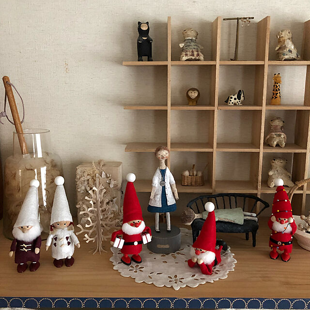 anne921kの-ノルディカニッセ ダッフルコートを着た女の子 星に願いを シリーズ NORDIKA nisse クリスマス 雑貨 木製 人形 北欧 NRD120672の家具・インテリア写真