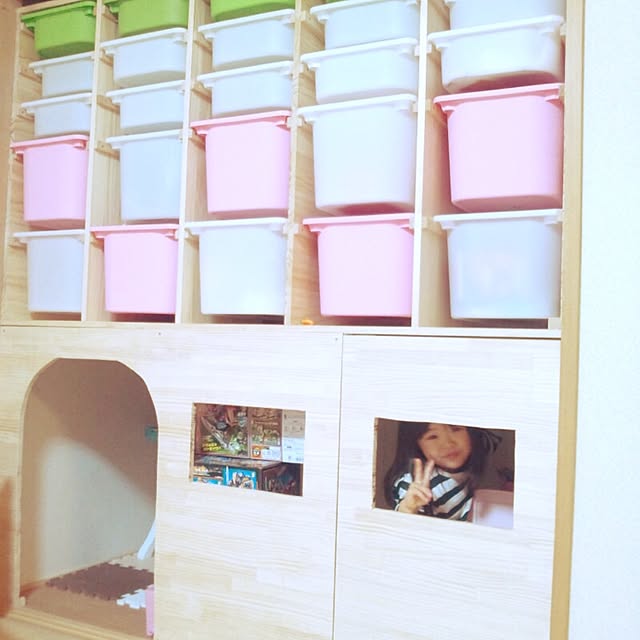 MokararaのIKEA (イケア)-★トロファスト / TROFAST 収納ボックス / グリーン[イケア]IKEA(20141669)の家具・インテリア写真
