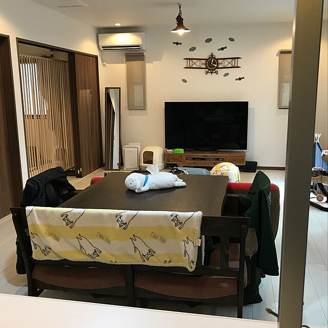 KotarouKunのニトリ-ダイニングベンチチェア(ヒジツキ ヤマト2) の家具・インテリア写真