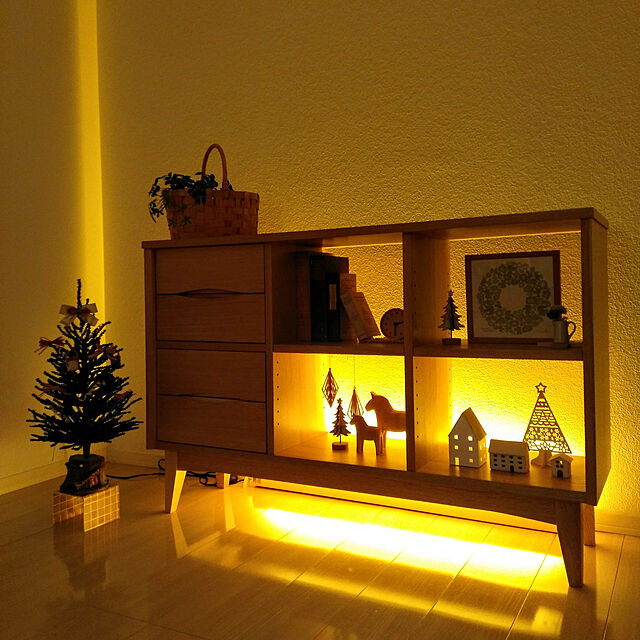 mippiの-＼ 2個以上送料込み ／【Horn Please】ブリキ ペイントハウス【クリスマス 間接照明 LED ボックス 置物 オブジェ LEDライト】の家具・インテリア写真