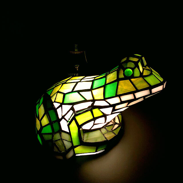 kaerucoのbieyelighting.com-BIEYE照明L20126 ステンドグラスランプ 動物ステンドランプ カエル型 緑色 贈り物 可愛い ベッドサイドランプ 間接照明 小夜灯の家具・インテリア写真