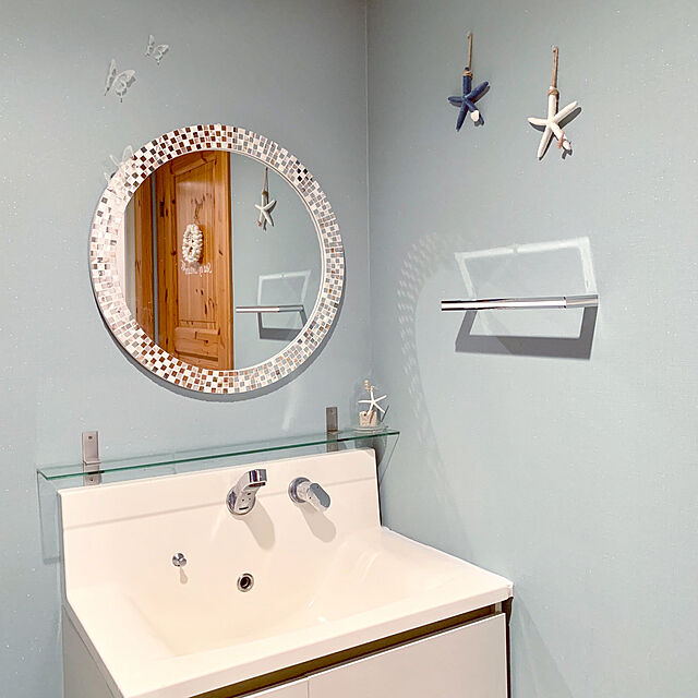 kanaのイケア-IKEA/イケア GRUNDTAL ガラス製シェルフの家具・インテリア写真