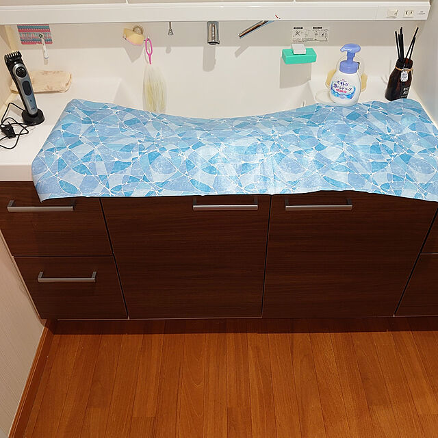 kiyoの-抗菌デコタイルシート ブルー 40×100cm DCMの家具・インテリア写真