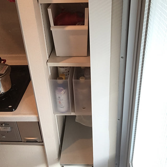 キッチン 根菜類置き場 調味料収納 無印ゴミ箱 無印良品 収納のインテリア実例 18 03 17 16 35 59 Roomclip ルームクリップ