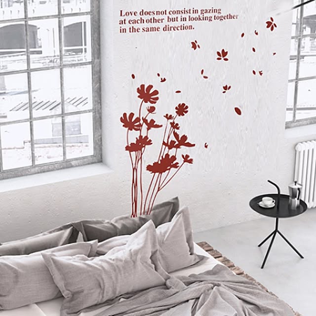 エレガント インダストリアル お花モチーフ 大人可愛いインテリア 貼って剥がせる などのインテリア実例 16 05 10 18 29 42 Roomclip ルームクリップ