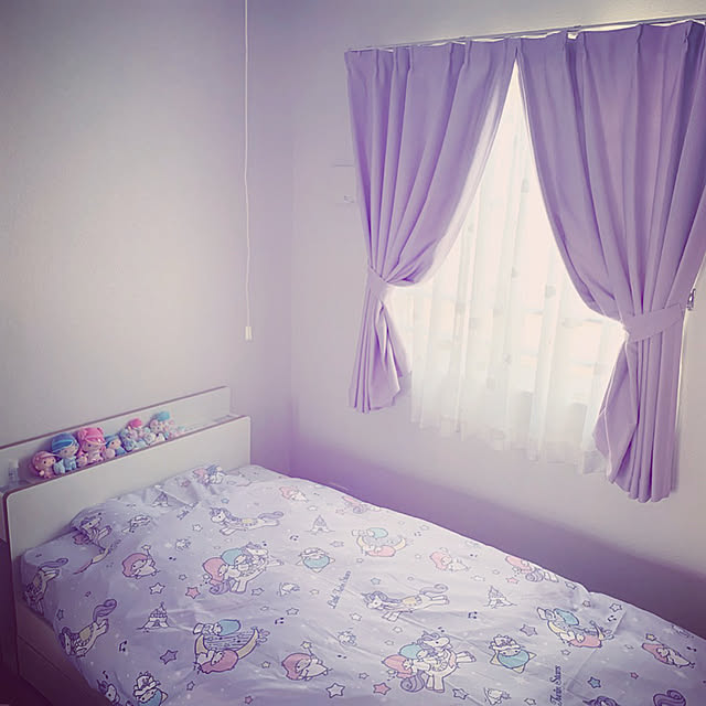 サンリオ リトルツインスターズ 布団カバー3点セット パープル シングル和洋共通 のレビュー 口コミとして参考になる投稿1枚 Roomclip ルームクリップ