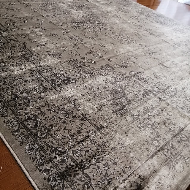 最新な カーペット ラグマット ラグ 195×195 ベルギー絨毯 風 アンティーク - ラグ