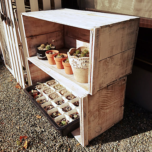 りんご箱 木箱 屋外用 ガーデニング用 2箱セット 送料無料のレビュー クチコミとして参考になる投稿2枚 りんご箱 木箱 屋外用 ガーデニング用 2箱セット 送料無料のレビュー クチコミとして参考になる投稿2枚